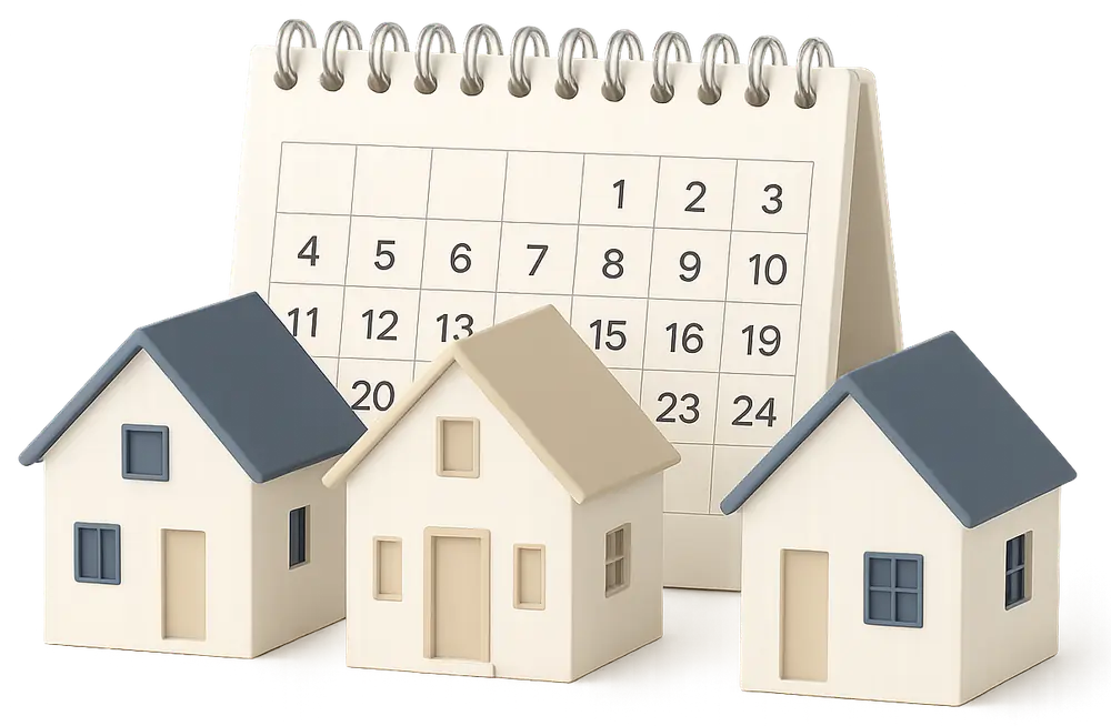 Airbnb cleaning rota between check-out and check-in for multiple properties Airbnb cleaning rota between check-out and check-in for multiple properties