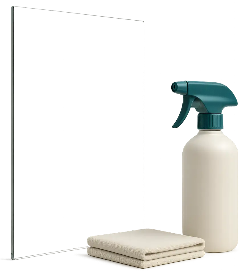 before and after descaling a shower screen in a short-term rental before and after descaling a shower screen in a short-term rental