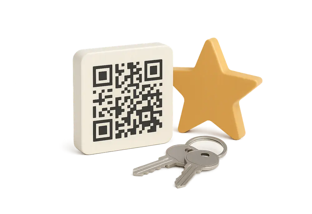 the two pillars of a 5-star Airbnb review, cleanliness with CleanClac and guest experience with StyQR the two pillars of a 5-star Airbnb review, cleanliness with CleanClac and guest experience with StyQR