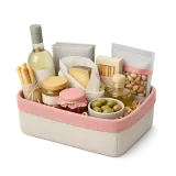Um cesto de produtos locais