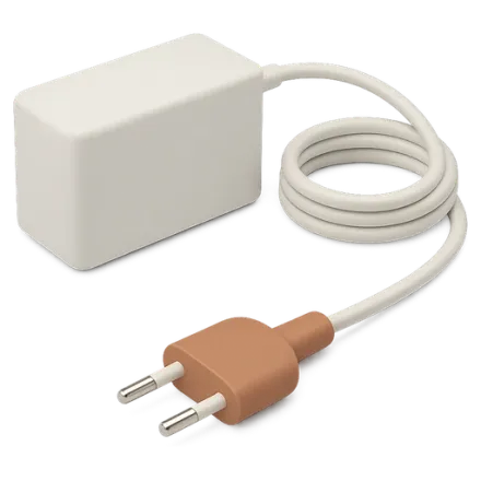 A mains charger and its cable