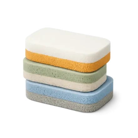 Three cleaning sponges