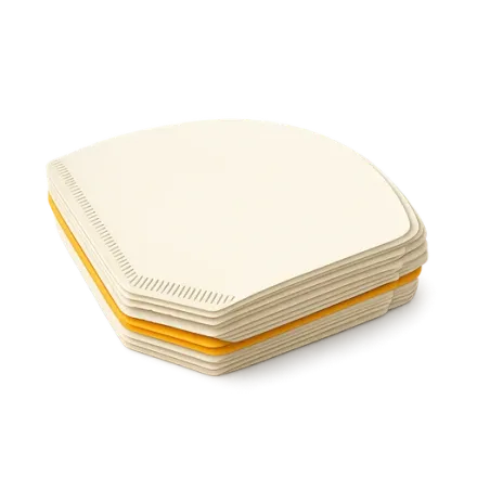 A stack of coffee filters