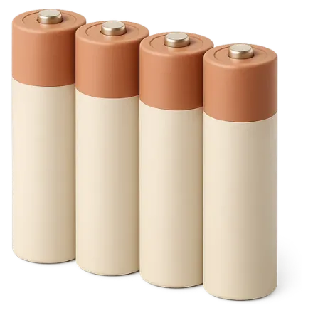 Rechargeable batteries in a row