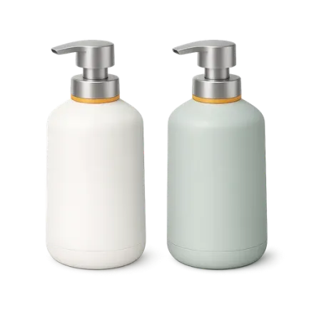 Two pump dispenser bottles