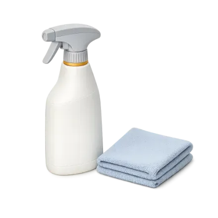 An all-purpose spray and a cloth