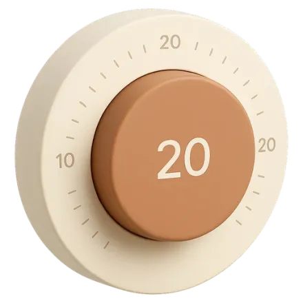A round wall thermostat