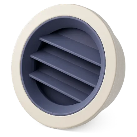 A ventilation vent grille, removed